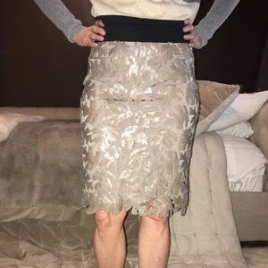 BCBGMaxazria Pencil Skirt with Sequin Detail